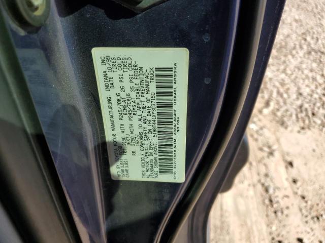 Photo 11 VIN: 5TBBT441XYS037150 - TOYOTA TUNDRA ACC 