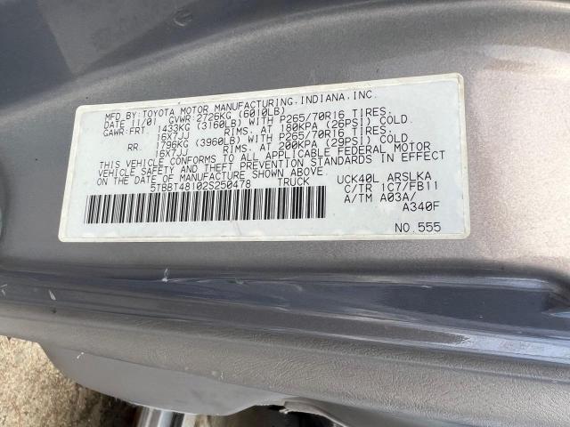 Photo 9 VIN: 5TBBT48102S250478 - TOYOTA TUNDRA ACC 