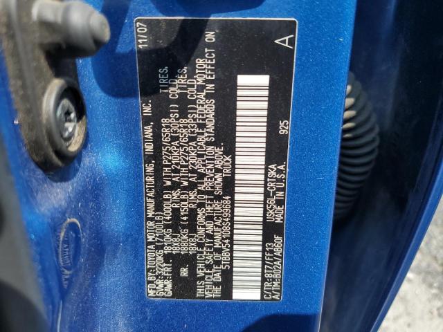 Photo 11 VIN: 5TBBV54108S499684 - TOYOTA TUNDRA DOU 