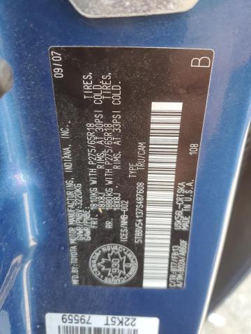 Photo 11 VIN: 5TBBV54137S487608 - TOYOTA TUNDRA DOU 