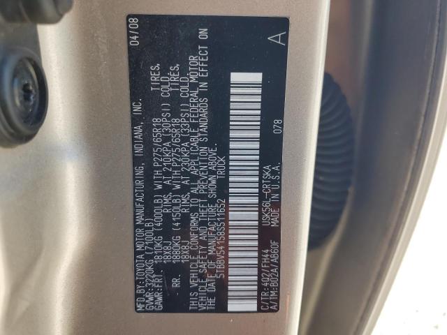 Photo 11 VIN: 5TBBV54158S511652 - TOYOTA TUNDRA DOU 