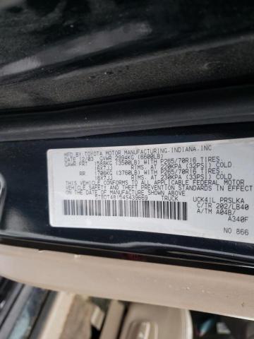 Photo 9 VIN: 5TBDT48154S439669 - TOYOTA TUNDRA DOU 