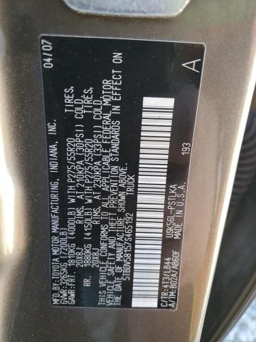 Photo 12 VIN: 5TBDV58157S465192 - TOYOTA TUNDRA 