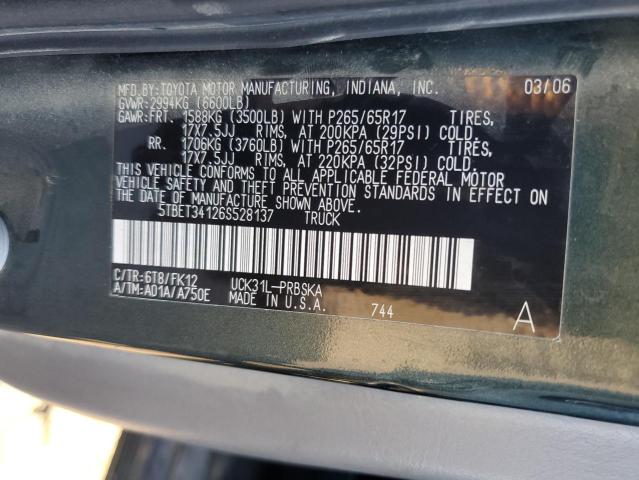 Photo 12 VIN: 5TBET34126S528137 - TOYOTA TUNDRA DOU 