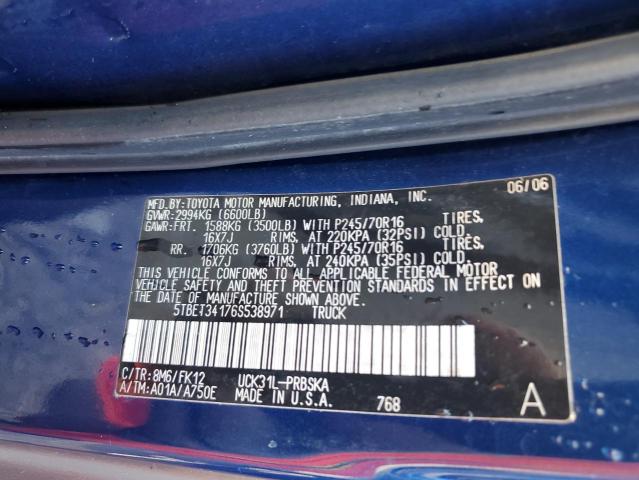 Photo 11 VIN: 5TBET34176S538971 - TOYOTA TUNDRA DOU 