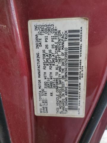 Photo 11 VIN: 5TBRN34132S239810 - TOYOTA TUNDRA ACC 