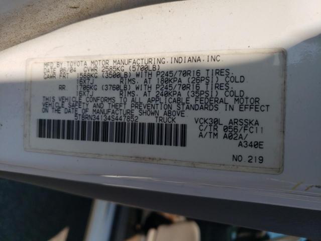 Photo 11 VIN: 5TBRN34134S447852 - TOYOTA TUNDRA ACC 