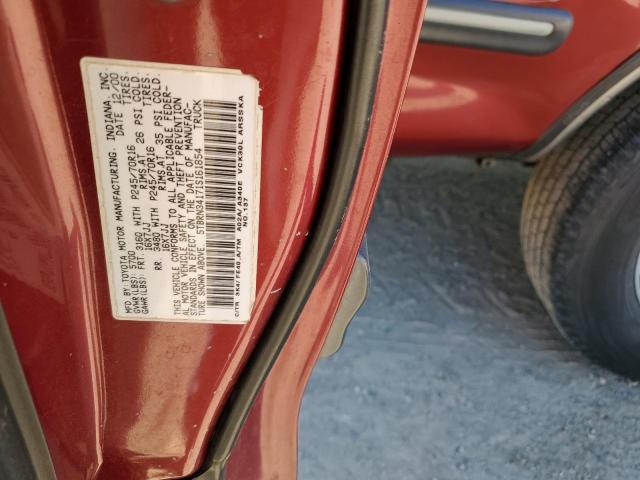 Photo 12 VIN: 5TBRN34171S161854 - TOYOTA TUNDRA ACC 