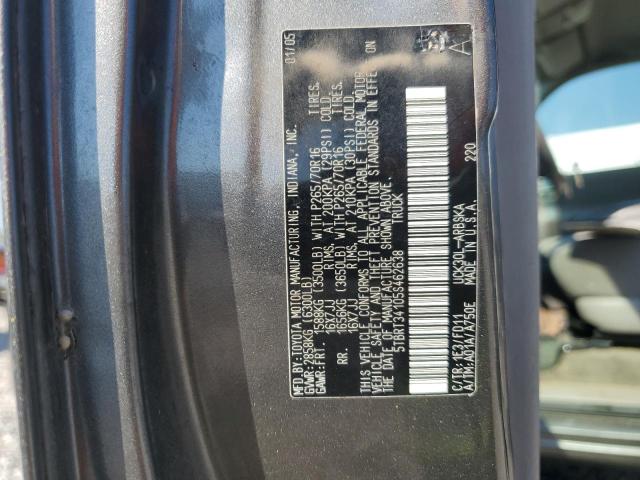 Photo 12 VIN: 5TBRT34105S462638 - TOYOTA TUNDRA ACC 