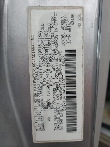 Photo 11 VIN: 5TBRT34134S443077 - TOYOTA TUNDRA ACC 