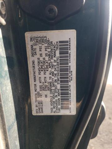 Photo 11 VIN: 5TBRT34151S168761 - TOYOTA TUNDRA ACC 