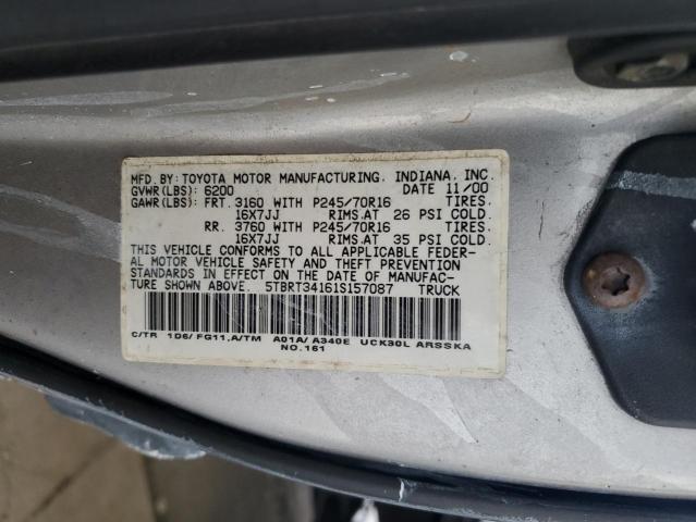 Photo 11 VIN: 5TBRT34161S157087 - TOYOTA TUNDRA 