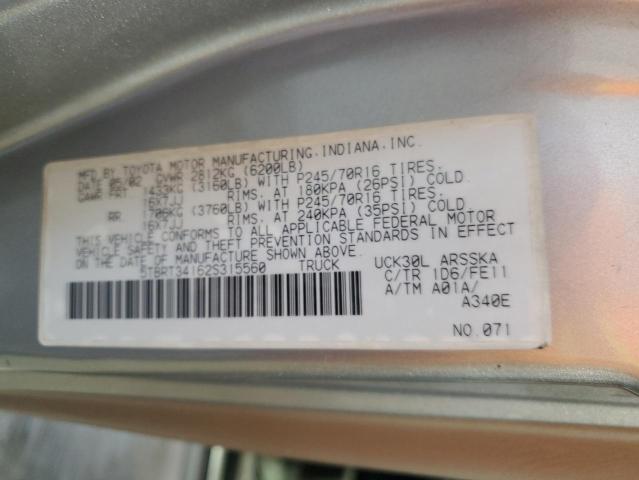 Photo 11 VIN: 5TBRT34162S315560 - TOYOTA TUNDRA ACC 