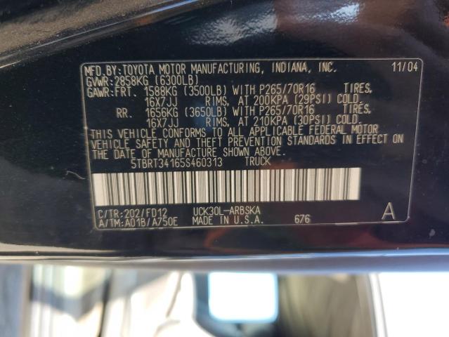 Photo 11 VIN: 5TBRT34165S460313 - TOYOTA TUNDRA 