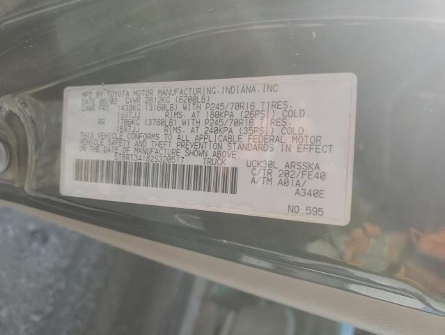 Photo 11 VIN: 5TBRT34182S320517 - TOYOTA TUNDRA ACC 