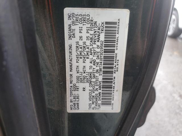 Photo 11 VIN: 5TBRT3418YS019562 - TOYOTA TUNDRA ACC 