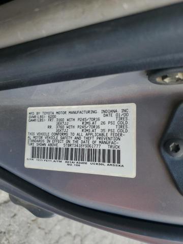 Photo 11 VIN: 5TBRT3418YS061777 - TOYOTA TUNDRA ACC 