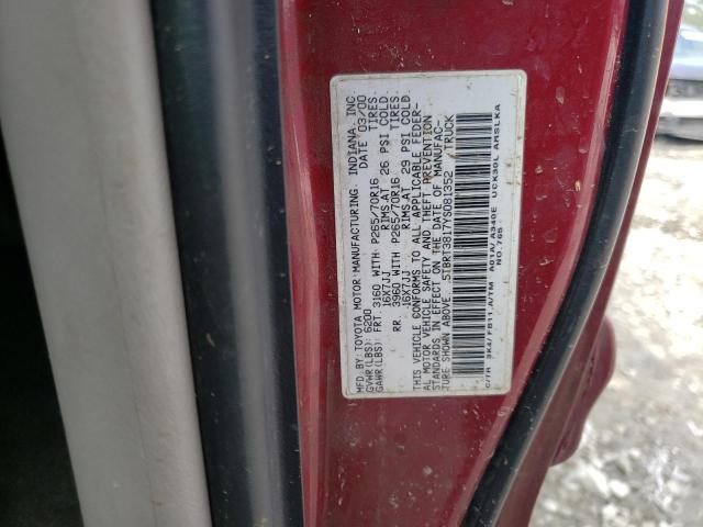 Photo 11 VIN: 5TBRT3817YS081352 - TOYOTA TUNDRA ACC 