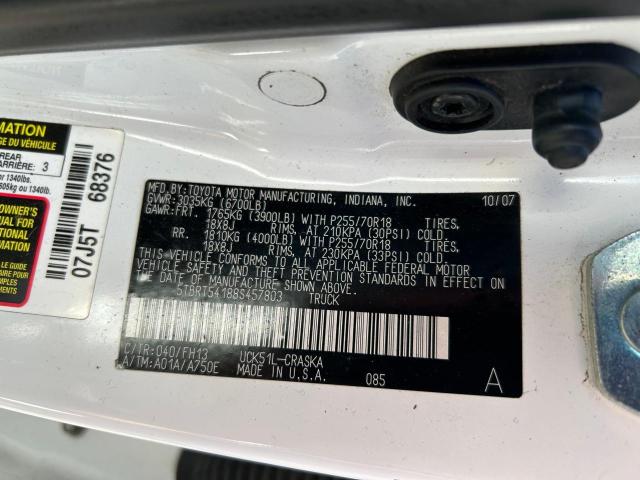 Photo 9 VIN: 5TBRT54188S457803 - TOYOTA TUNDRA DOU 