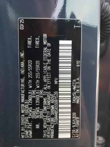 Photo 12 VIN: 5TDAAAB5XSS081539 - TOYOTA GRAND HIGH 