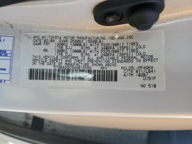 Photo 11 VIN: 5TDBA22C54S015556 - TOYOTA SIENNA XLE 