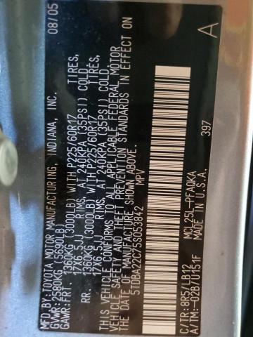 Photo 12 VIN: 5TDBA22C75S053842 - TOYOTA SIENNA XLE 