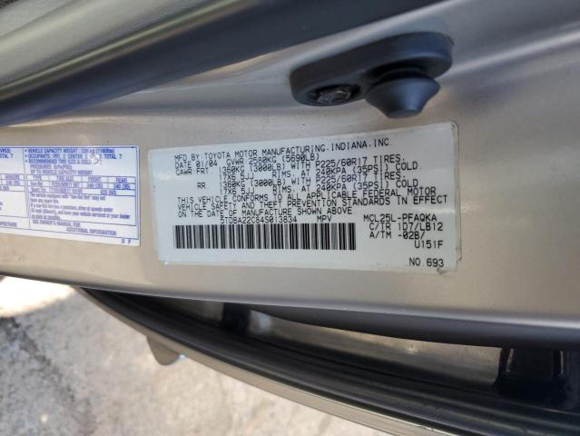 Photo 11 VIN: 5TDBA22C84S013834 - TOYOTA SIENNA XLE 