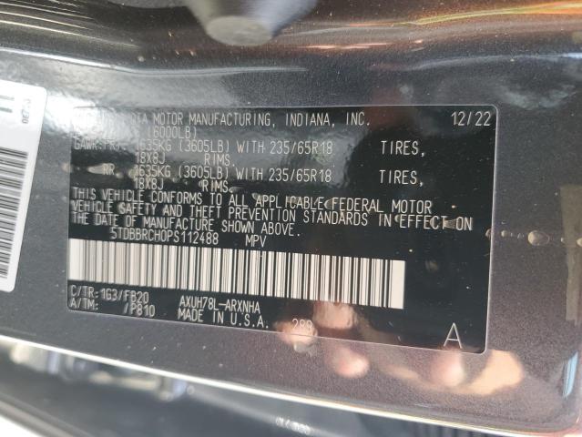 Photo 12 VIN: 5TDBBRCH0PS112488 - TOYOTA HIGHLANDER 