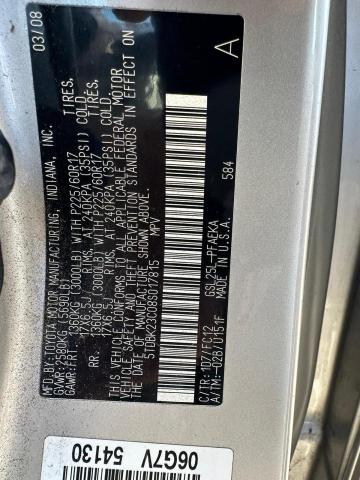 Photo 9 VIN: 5TDBK23C08S017815 - TOYOTA SIENNA LE 