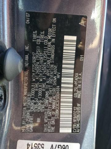 Photo 12 VIN: 5TDBK23C37S004684 - TOYOTA SIENNA LE 