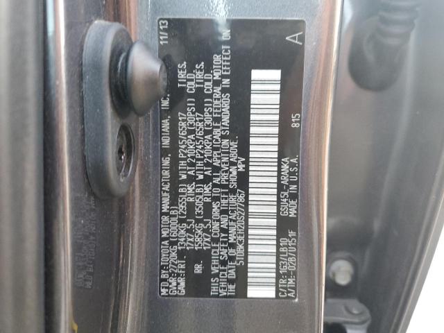 Photo 12 VIN: 5TDBK3EH2DS277867 - TOYOTA HIGHLANDER 