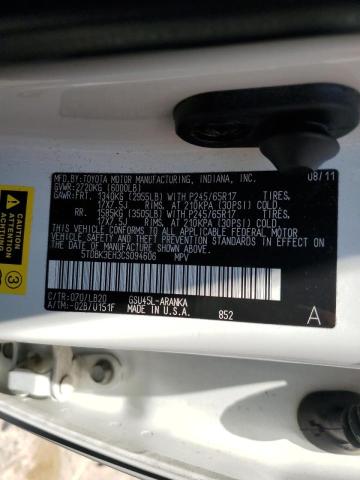 Photo 9 VIN: 5TDBK3EH3CS094606 - TOYOTA HIGHLANDER 