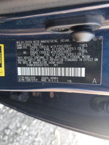 Photo 12 VIN: 5TDBK3EH5BS071276 - TOYOTA HIGHLANDER 