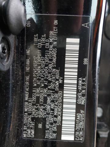 Photo 12 VIN: 5TDBK3EH5CS104293 - TOYOTA HIGHLANDER 