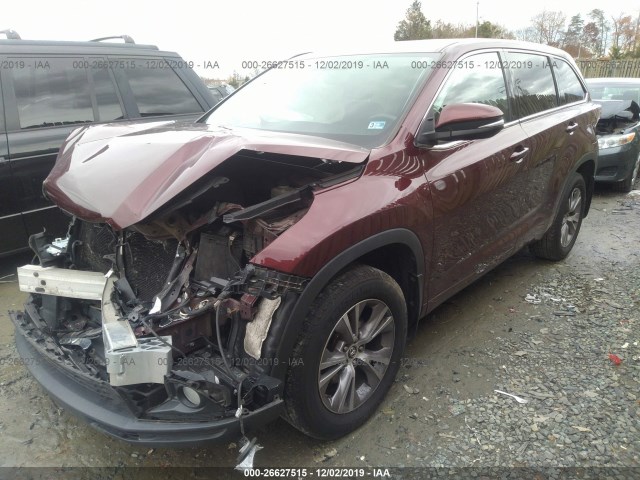 Photo 1 VIN: 5TDBKRFH2GS251419 - TOYOTA HIGHLANDER 