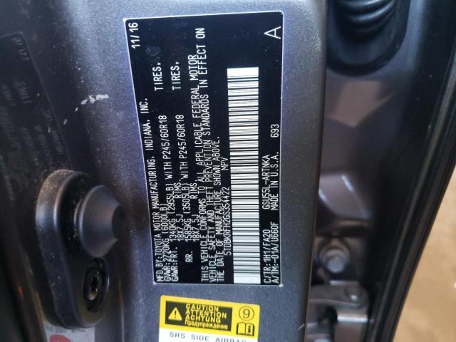 Photo 12 VIN: 5TDBKRFH2GS354422 - TOYOTA HIGHLANDER 