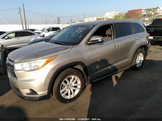 Photo 1 VIN: 5TDBKRFH3ES028920 - TOYOTA HIGHLANDER 