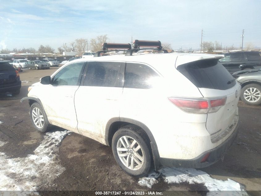 Photo 2 VIN: 5TDBKRFH4GS347004 - TOYOTA HIGHLANDER 