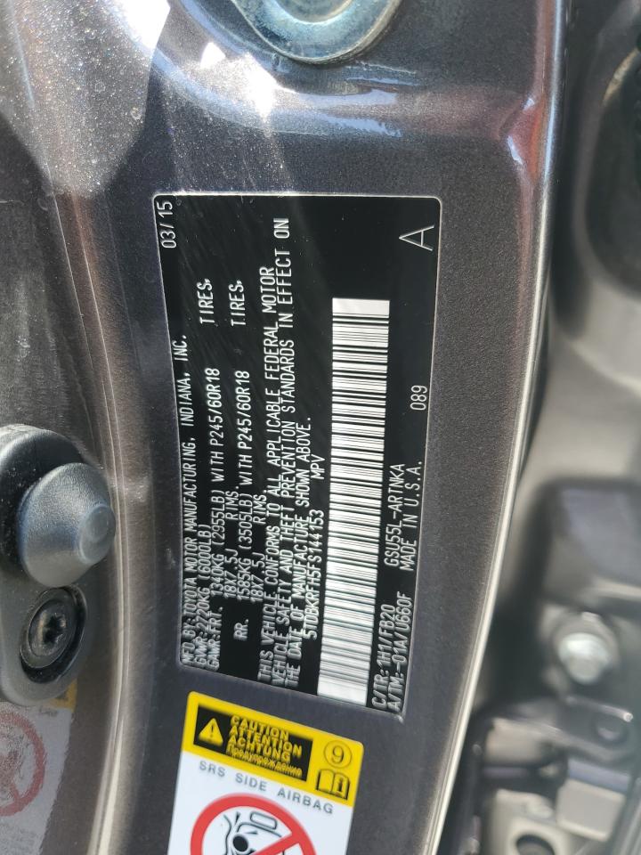 Photo 12 VIN: 5TDBKRFH5FS144153 - TOYOTA HIGHLANDER 