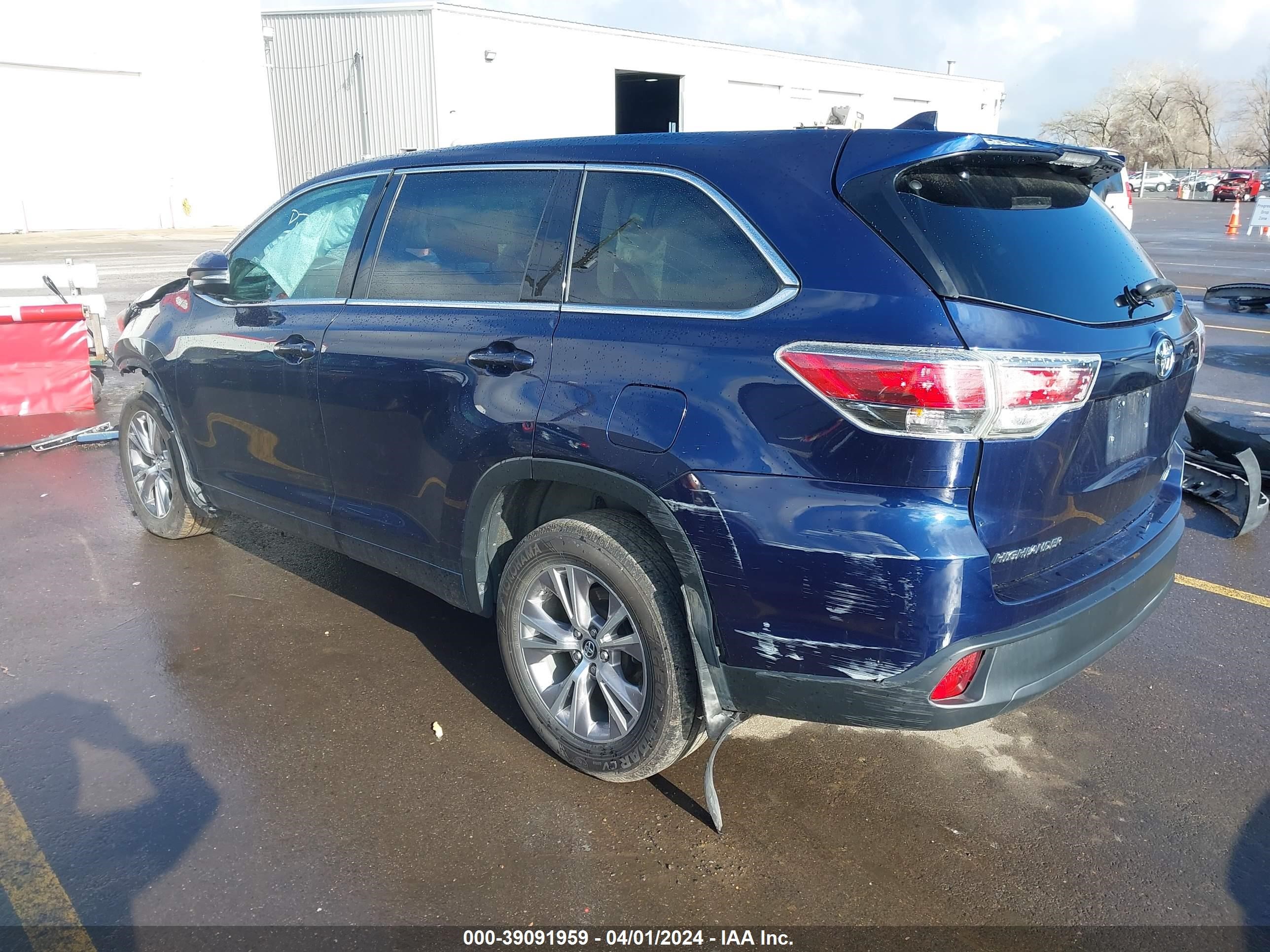 Photo 1 VIN: 5TDBKRFH8GS285901 - TOYOTA HIGHLANDER 