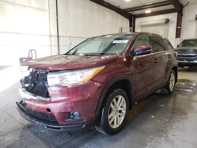 Photo 1 VIN: 5TDBKRFH9ES058729 - TOYOTA HIGHLANDER 