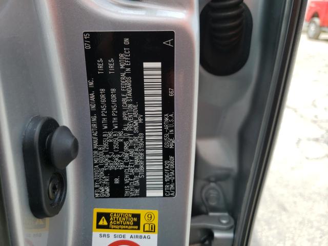 Photo 9 VIN: 5TDBKRFH9FS190469 - TOYOTA HIGHLANDER 