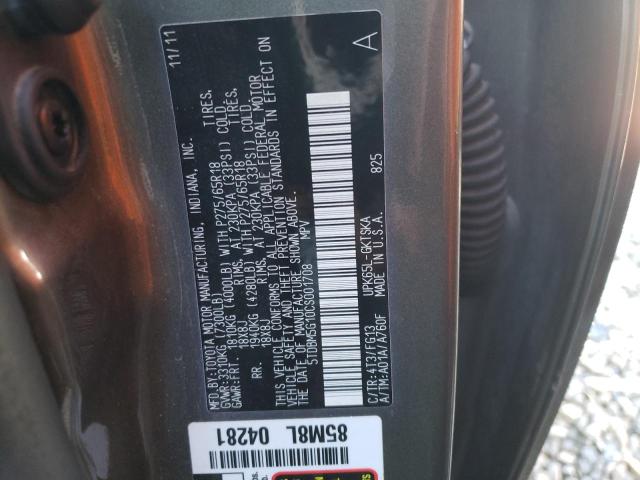 Photo 12 VIN: 5TDBM5G10CS001708 - TOYOTA SEQUOIA 