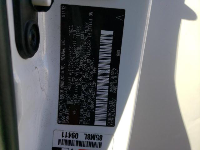 Photo 13 VIN: 5TDBM5G14CS002201 - TOYOTA SEQUOIA SR 