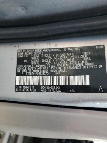 Photo 12 VIN: 5TDBT44A06S263704 - TOYOTA SEQUOIA SR 