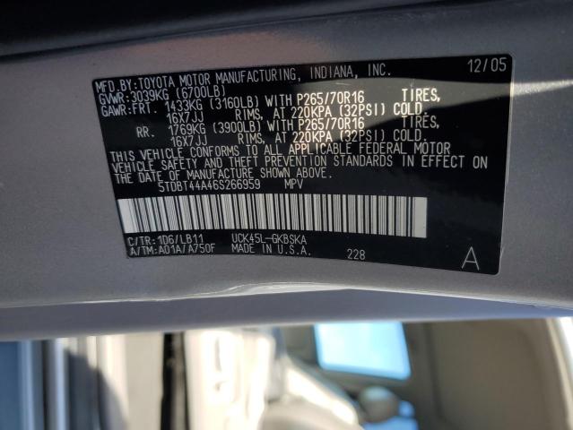 Photo 11 VIN: 5TDBT44A46S266959 - TOYOTA SEQUOIA 