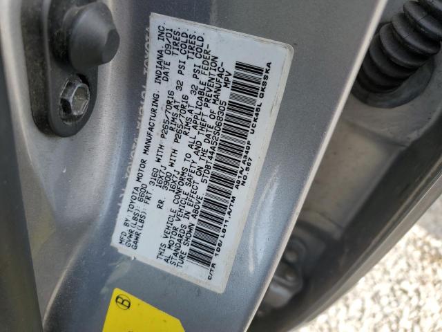 Photo 12 VIN: 5TDBT44A52S068305 - TOYOTA SEQUOIA SR 