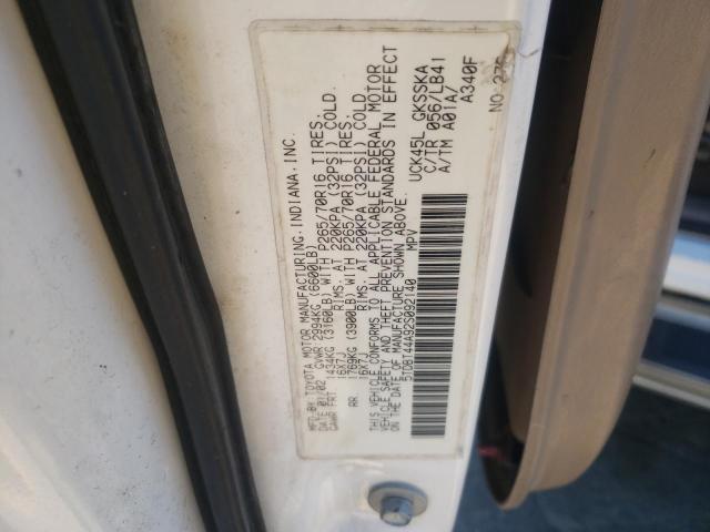 Photo 12 VIN: 5TDBT44A92S092140 - TOYOTA SEQUOIA SR 