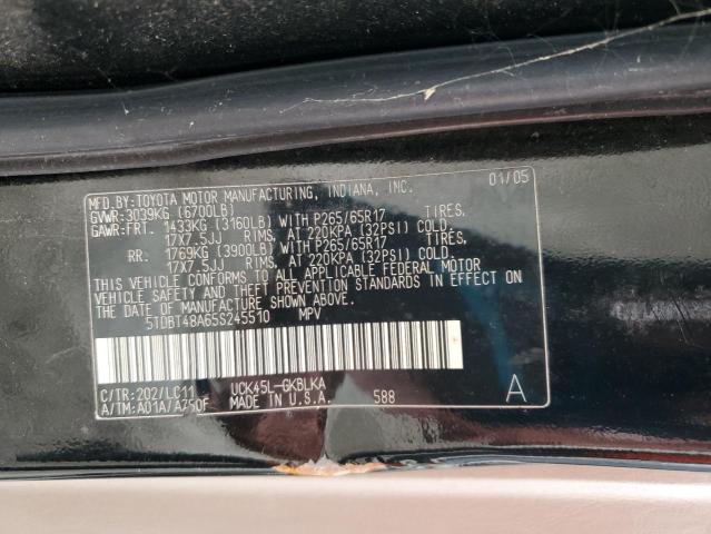 Photo 12 VIN: 5TDBT48A65S245510 - TOYOTA SEQUOIA 