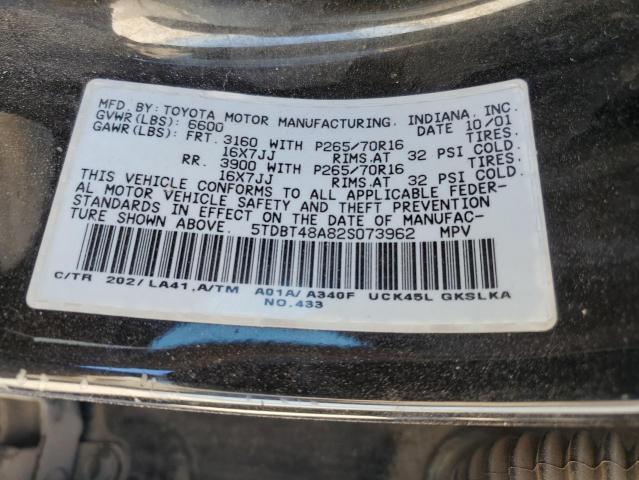 Photo 12 VIN: 5TDBT48A82S073962 - TOYOTA SEQUOIA LI 